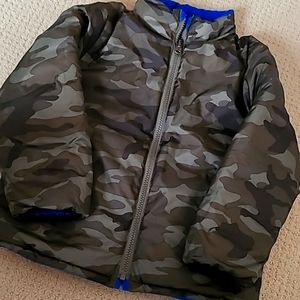 Toddler boy reversible coat